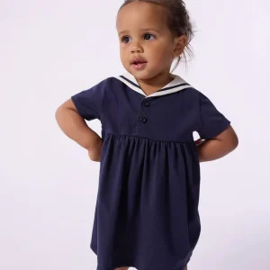 ABITO A MANICHE CORTE TINA UNITA CON COLLETTO PETIT BATEAU